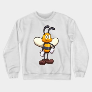 Friendly Cute Cartoon Bee Crewneck Sweatshirt